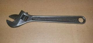 Vintage " J.  H.  Williams & Co.  " Superadjustable 10 " Adjustable Wrench