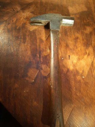 Antique Stanley Bell System Heavy Straight Claw Hammer 2 Lbs Handle