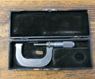 Vintage Starrett Micrometer 217 Machinist Tools Precision Gauges Calipers ☆usa