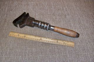 Oid Bemis & Call Combination Pipe And Monkey Wrench Antique Farm Mechanics Tool