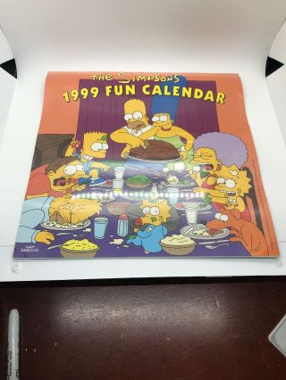 The Simpsons 1999 Fun Calendar