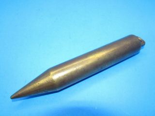 Lufkin No 590 solid brass plumb bob for tank depth tape measure 20 ounce 2