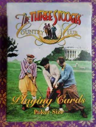 The Three Stooges Country Club Deck Playing Cards - Funny Cartoons
