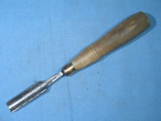Vintage Buck Bros 1/2 " Gouge Woodworking Chisel With Handle Made In Usa