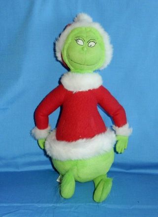 Hallmark Dr Seuss How The Grinch Stole Christmas Plush In Santa Suit Plush