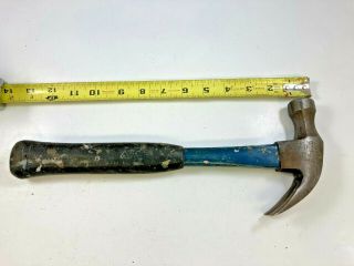 Vintage 16 Oz.  Stanley F 1 - 1/2 Claw Hammer W/ Fiberglass Handle Good Solid Tool