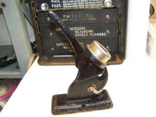 Antique Cast Iron Eyelet Leather Punch/press (ayax 1915)