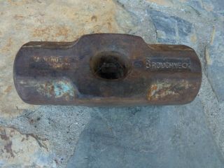 Vintage Roughneck 8 Pound Sledge Hammer Head Octagonal