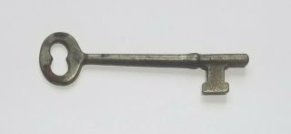 Antique Skeleton Unmarked Door Key 3 1/4 " Inches Long K 38 S&h Too