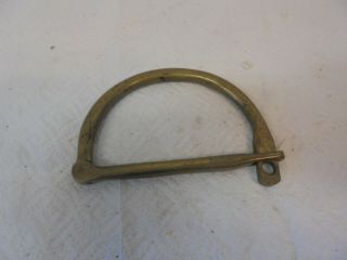 Vintage Brass Mail Bag Lock Clasp No Padlock 5 Inches Long Railroad Decor