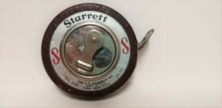 Vintage L.  S.  Starrett Steel Measuring Tape No.  530 Starrett 25 Ft.  Measuring Tape