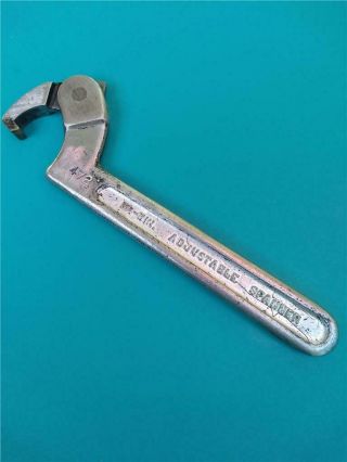 Vintage J.  H.  Williams & Co.  Adjustable Spanner Wrench 472 Machinist Tool U.  S.  A