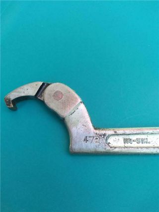Vintage J.  H.  Williams & Co.  Adjustable Spanner Wrench 472 Machinist Tool U.  S.  A 2