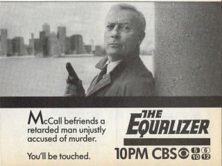 1987 Cbs Tv Ad The Equalizer Edward Wooward Mccall Befriends A Retarded Man