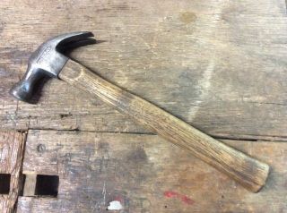Older Style Stanley H111 1/2 16 Oz Curved Claw Hammer Usa
