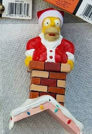 The Simpsons Holiday Christmas Hanging Ornament Homer In Chimney