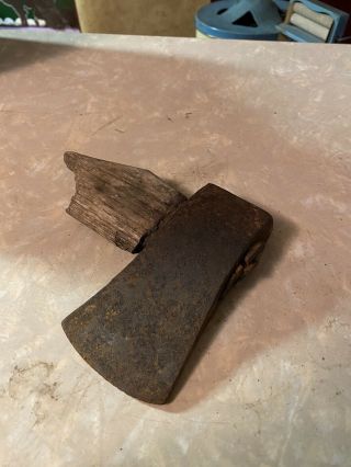 Vtg Old Small 1 Lb Steel Single Bit Axe Hatchet Head Tool Bit Unmarked? Usa