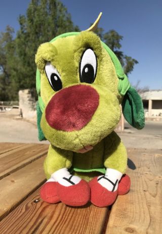 K - 9 Marvin Martian Alien Dog 12” Looney Tunes Warner Bro Six Flags Plush