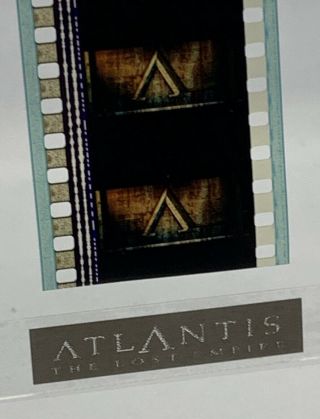 Disney Animation Film 5 - Cell Strip Atlantis: The Lost Empire “a” Logo