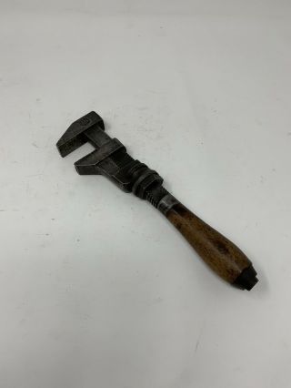 Vintage Bemis And Call 10.  5” Pipe Wrench (monkey Wrench)