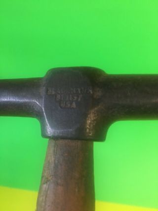 Vintage Blackhawk BT1157 Auto Body Pick Hammer with Snap On Wood Handle 2