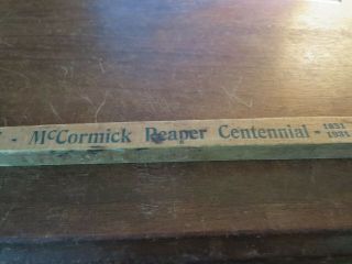 Mccormick Deering Vintage Yardstick Ruler,  Billings Mo.