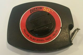 Lufkin 50 Foot Tape Measure 3/8 No.  50 Yellow Clad Steel