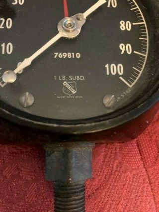 Vintage Ashcroft Pressure Gauge Steampunk