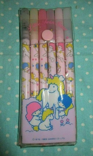 Vintage 1989 Hello Kitty Little Twin Stars Markers & Coloring Stickers Japan
