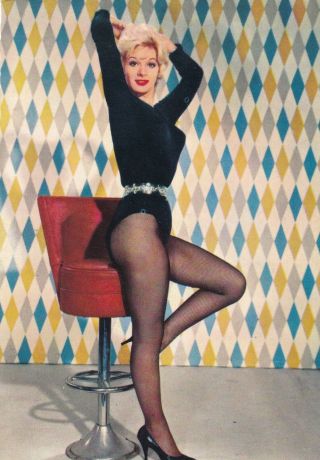 Claire Gordon - Hollywood Movie Star/actress Pin - Up/cheesecake 1950s Postcard