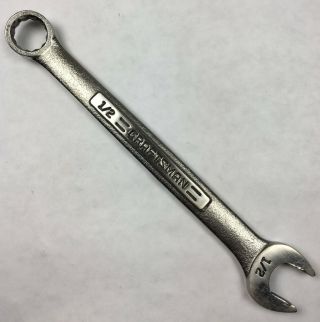 Vintage Craftsman Tools 44695 Sae Combination Wrench 1/2 " - Vv - Series Usa Tool