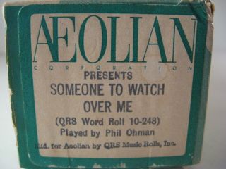 Someone To Watch Over Me - Aeolian By Qrs Player Piano Roll 10 - 248 - No Damage