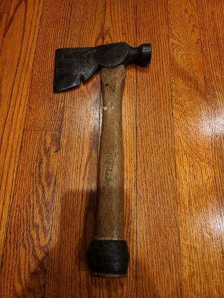 Vintage Plumb Roofing Hammer Axe With Nail Puller