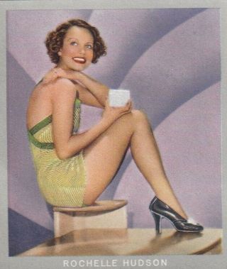 Rochelle Hudson - Monopol Hollywood " Film Artist " Pin - Up/cheesecake 1937 Cig Card