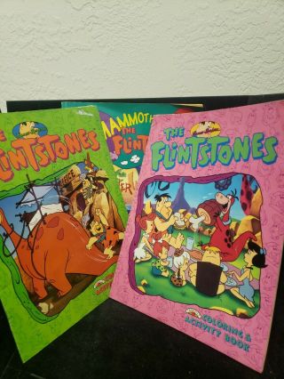 Vintage Flintstones Coloring Books