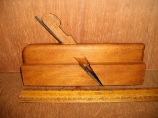 T596 Antique Wood Molding Plane Mark Hard To Read 1 " Hollow