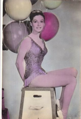 Pier Angeli - Hollywood Movie Star Pin - Up/cheesecake 1950s Fan Postcard
