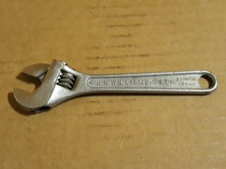 Vintage J.  H.  Williams & Co 4 " Superjustable Wrench,  Adjustable Wrench