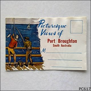 Picturesque Views Of Port Broughton South Australia View Folder Postcard (p617)