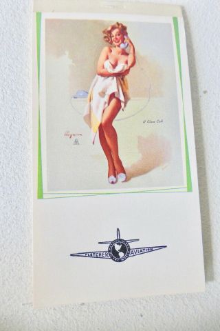 Vintage 1960 Gil Elvgren Sexy Appointment Notebook “a Close Call”