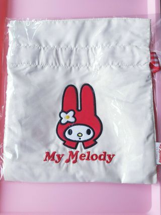 Sanrio Japan My Melody Mini Sack Bag Pouch Retro Design
