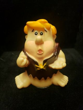 Vintage Flintstones Barney Rubble Squeaky Toy