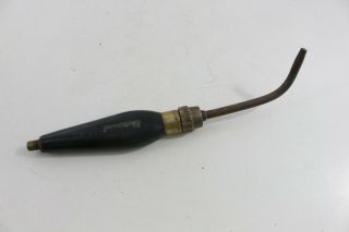 Vintage Universal Welding Torch Head & Handle Brass Tool Garage - N1