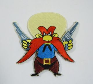 Yosemite Sam W/6 Shooters Embroidered Iron - On Patch - 3 " Warner Bros.