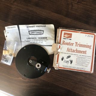 Vintage Sears Craftsman 9 - 25732 Router Trimming Attachment (a4)