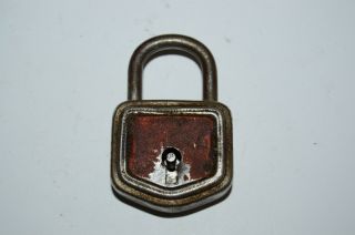 Wow Vintage Small Antique Luggage Lock Padlock Great For Necklace Foreign Rare