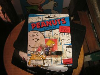 Vintage 2001 Peanuts Schroeder Piano Keychain Keyring Basic Fun Mip