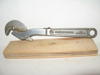 Vintage Globemaster 8” Spring Loaded Adjustable Wrench - 63720 - 8