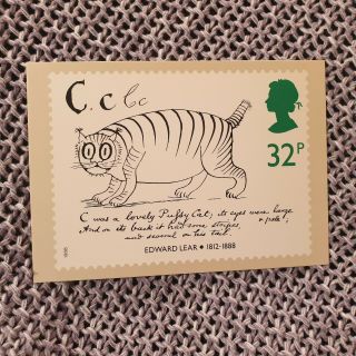 Edward Lear - Verse For Children - Royal Mail Stamp Postcard