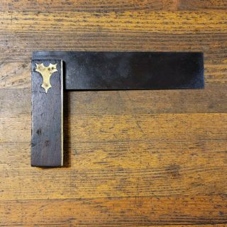 Antique Tools Rare Try Square ☆ Vintage Tidgewell Woodworking Rulers 8 " 1865☆usa